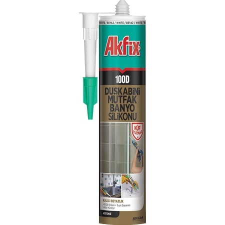 Akfix 100D Duşakabin Silikonu Şeffaf 310 ml